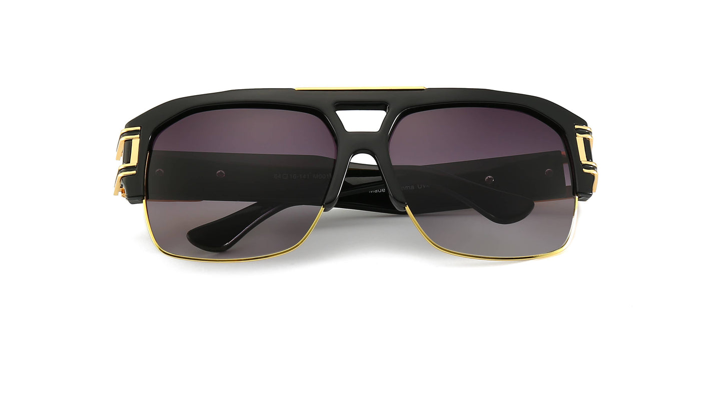 Men's Big Lens Square Sunglasses Assorted 12 Pack