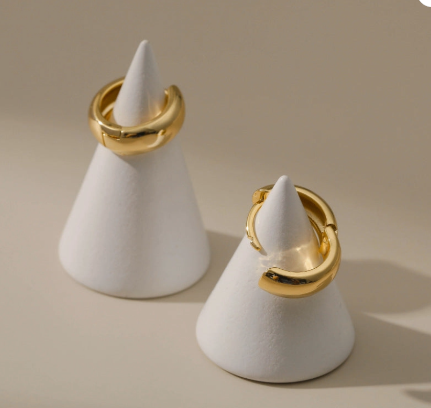 Gold Simple Small Hoop Earrings