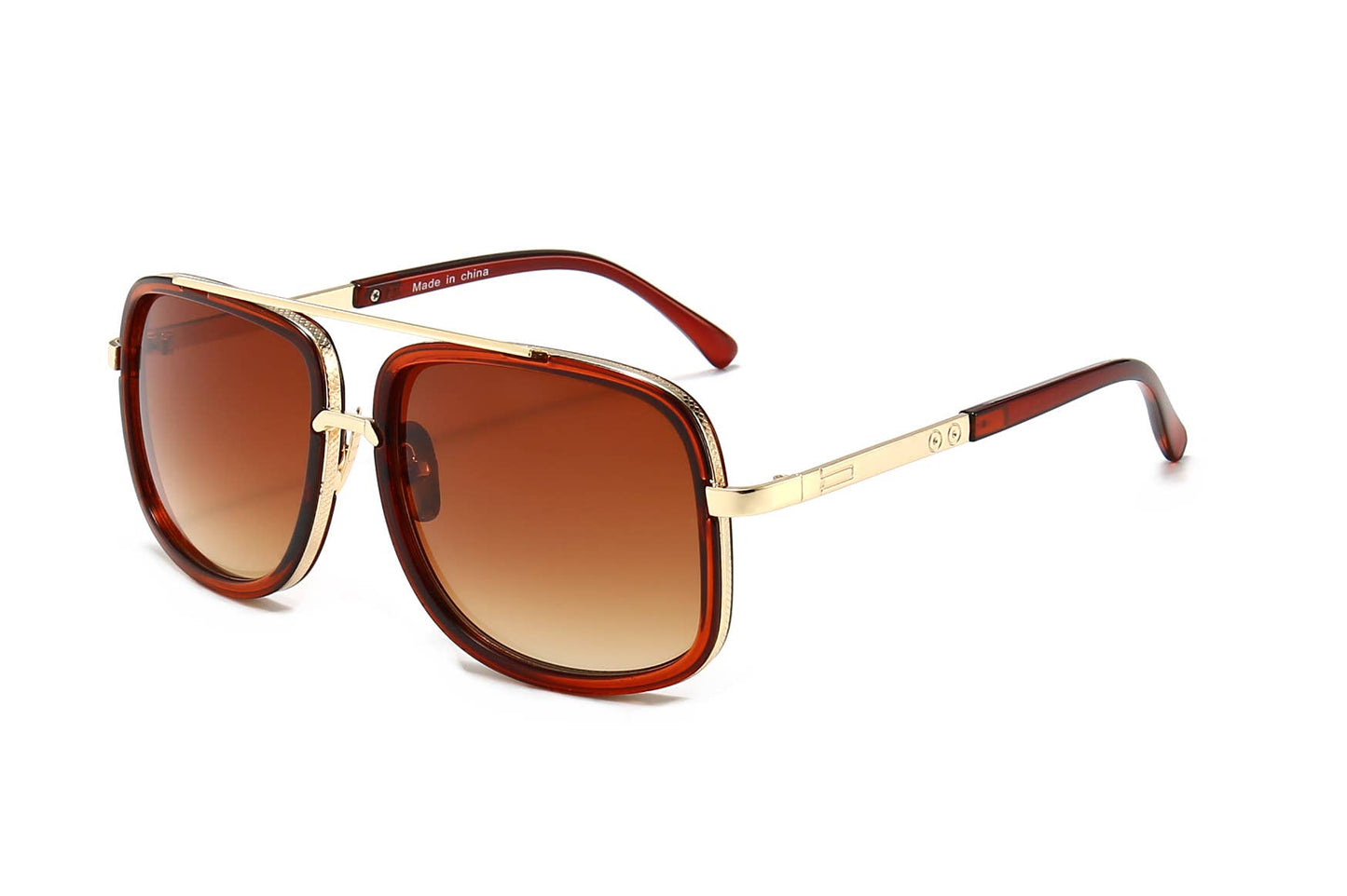Men's Fashion Sunglasses Big Size Rectangle Aviation 12 Pack