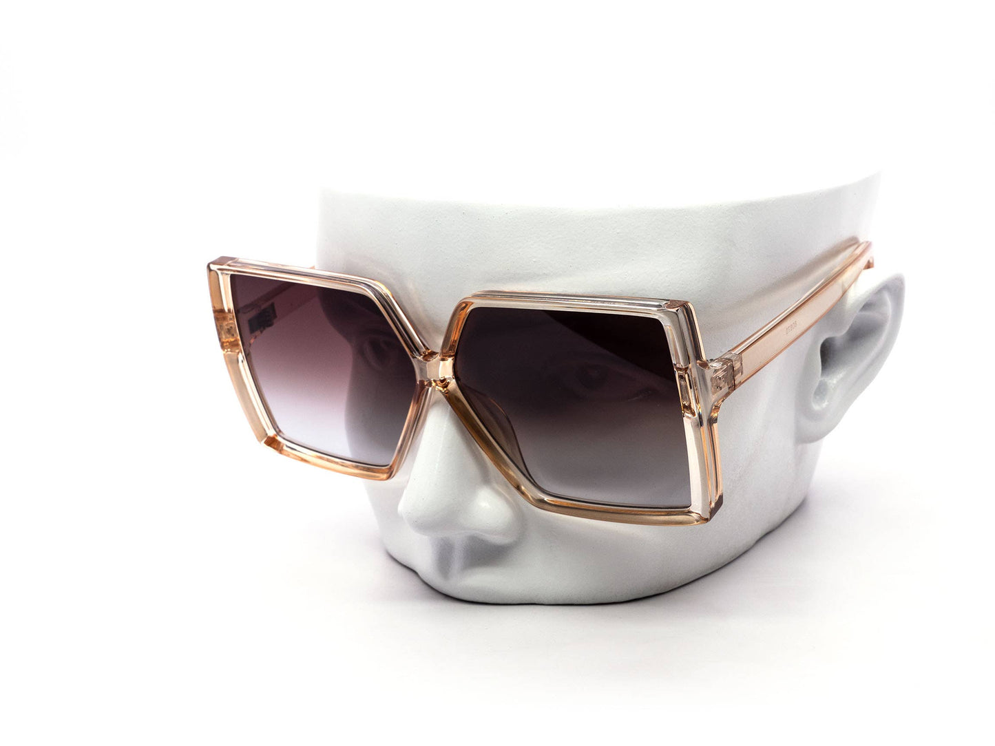 Oversized Retro Super Square Gradient Lens Sunglasses