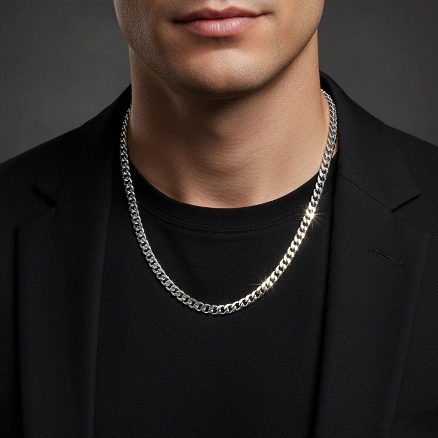 Stainless Steel Curb Chain Necklaces