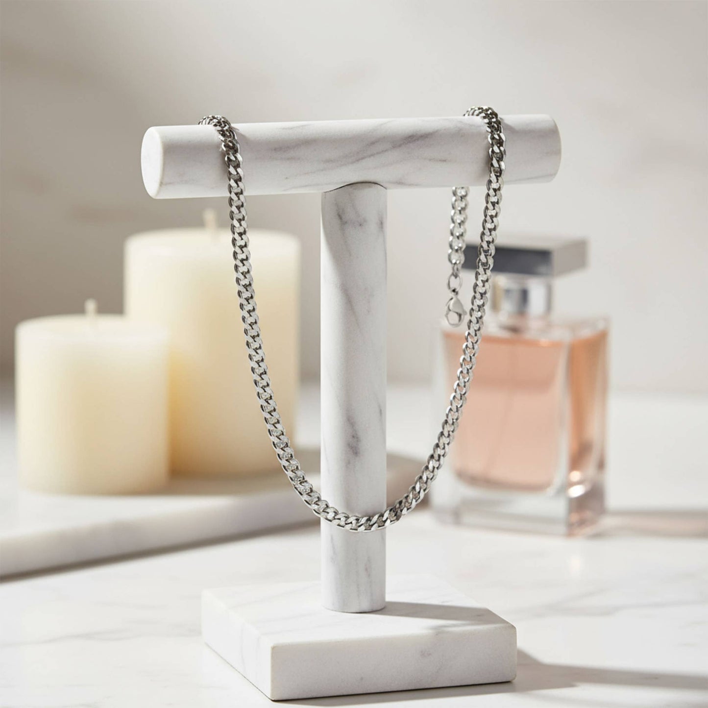 Stainless Steel Curb Chain Necklaces