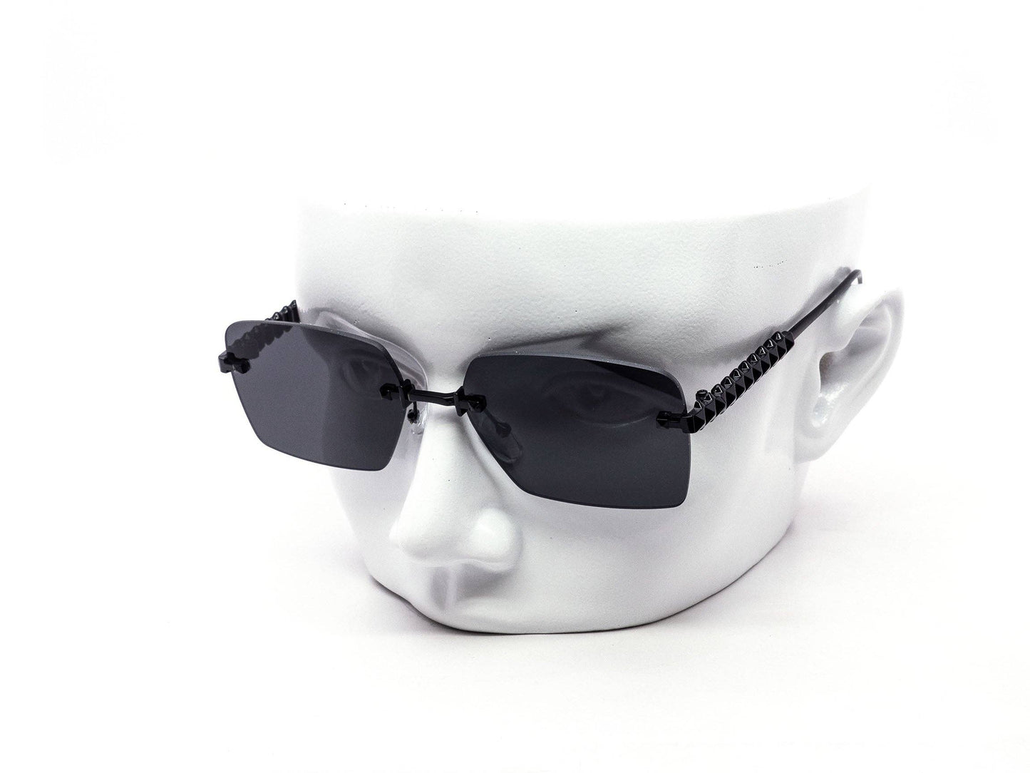 Prism Temple Rimless Square Sunglasses