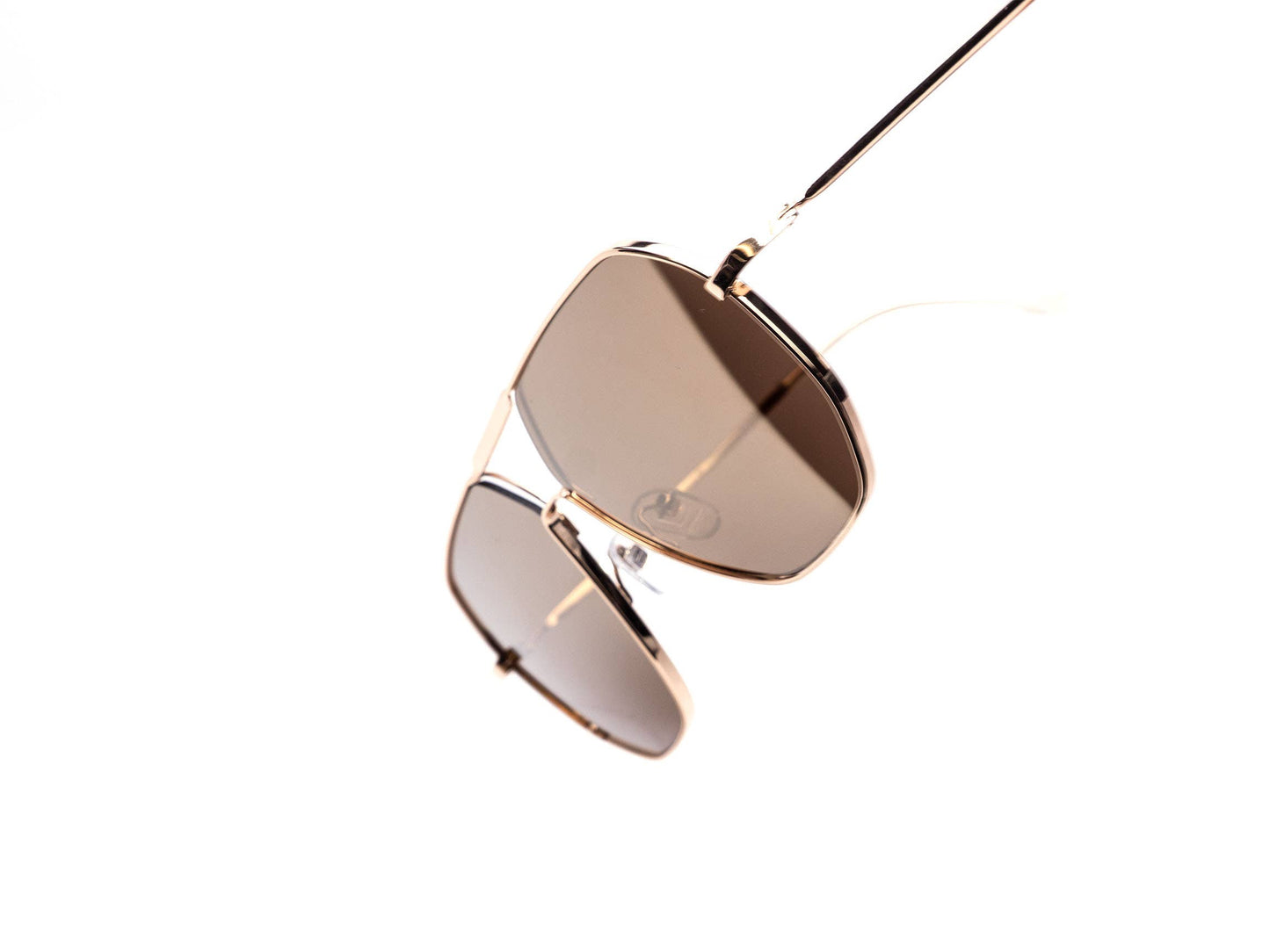 Modern Angled Aviator Sunglasses