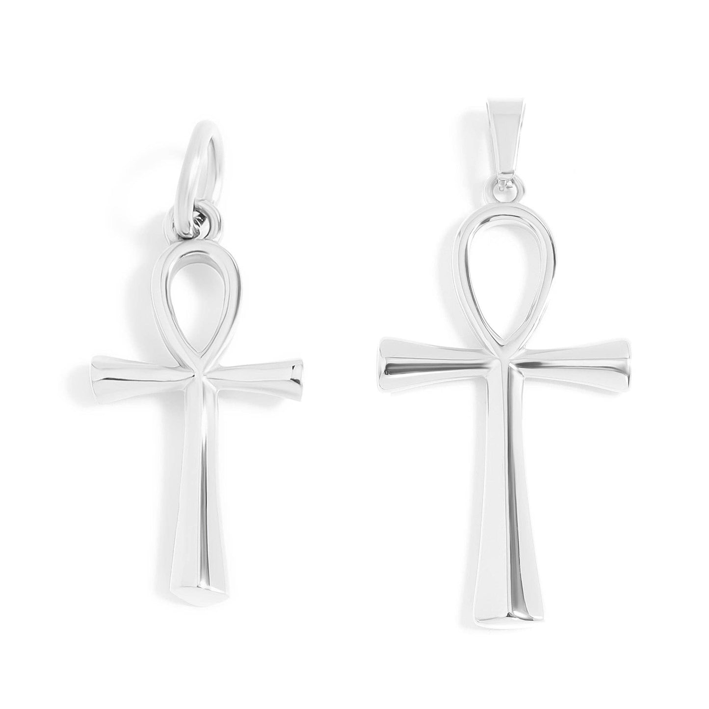 18K Gold PVD Stainless Steel Small Ankh Charm