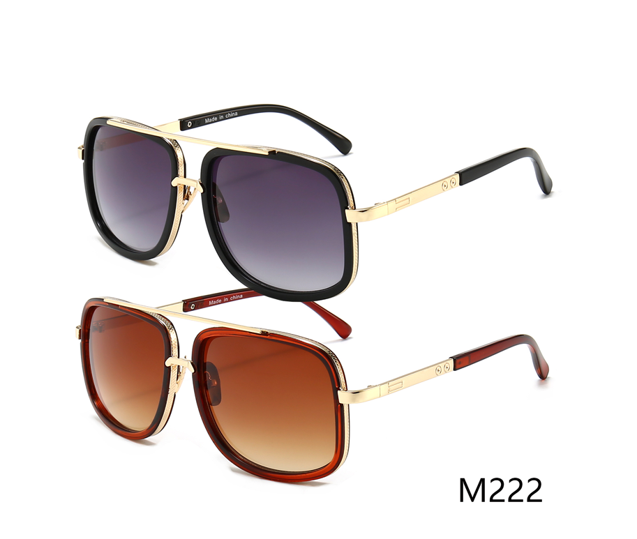 Men's Fashion Sunglasses Big Size Rectangle Aviation 12 Pack