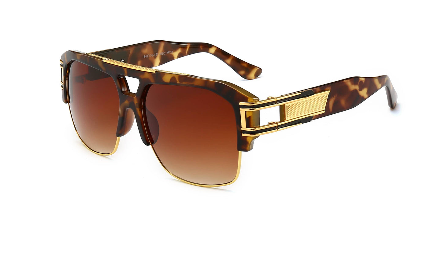 Men's Big Lens Square Sunglasses Assorted 12 Pack