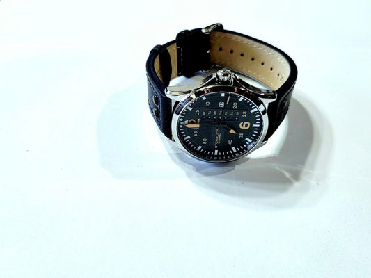 Aeronaut Japanese Quartz 43mm Aviator - Blue Dial and Strap / MSRP $495