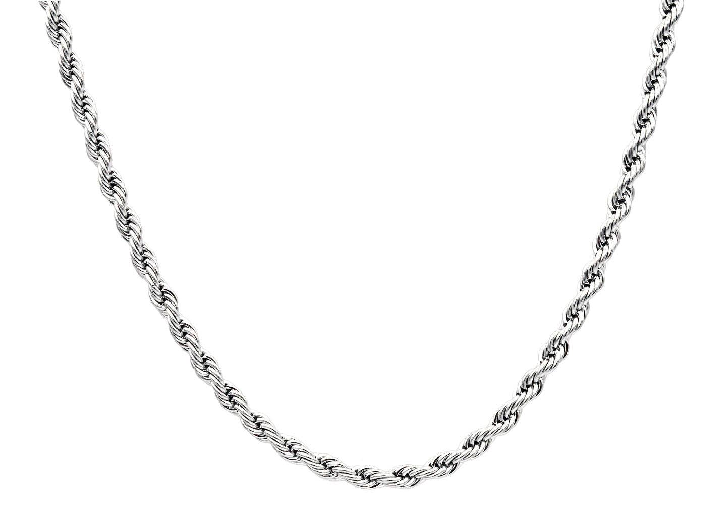 Gold & Silver Stainless Steel Rope Chain Necklaces