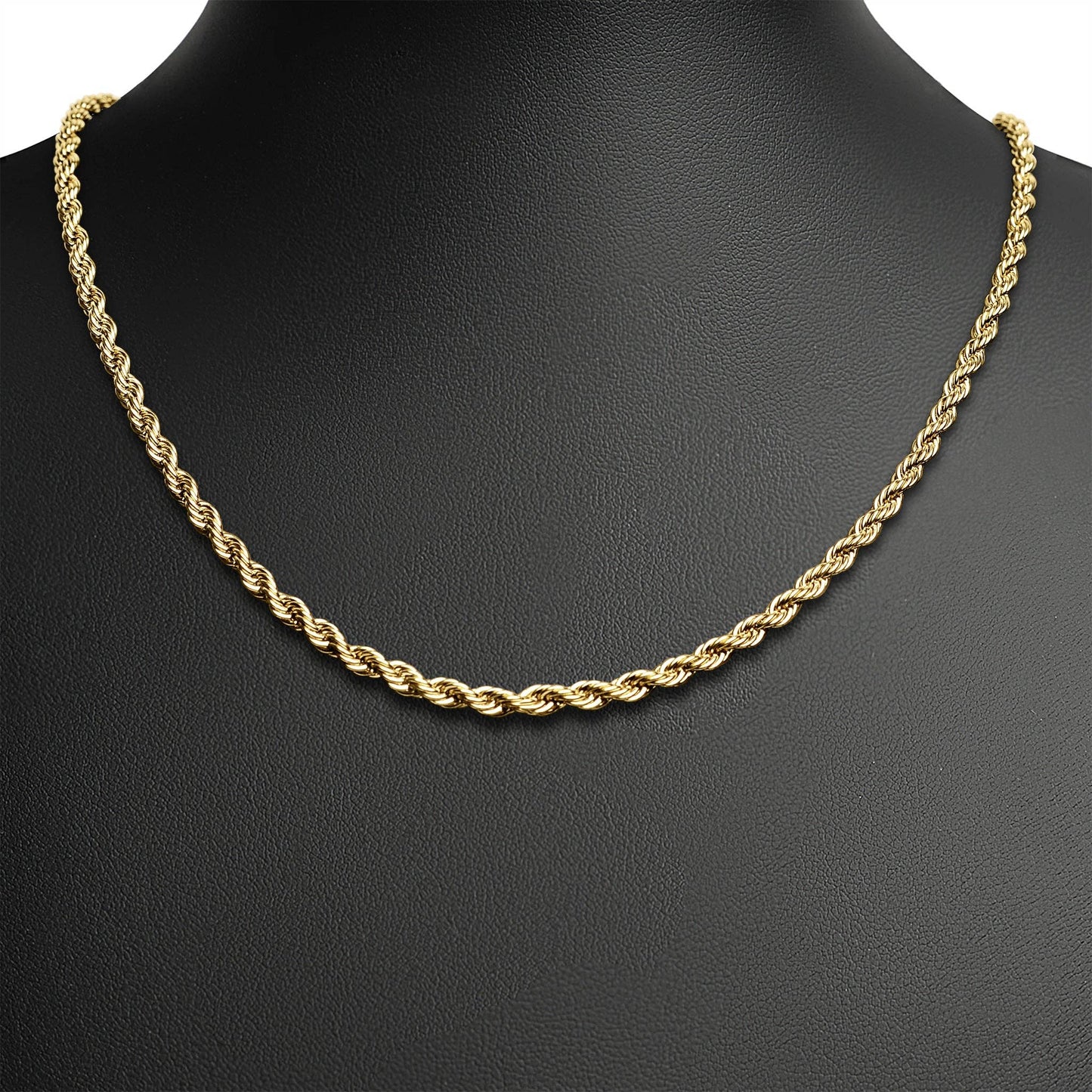 Gold & Silver Stainless Steel Rope Chain Necklaces
