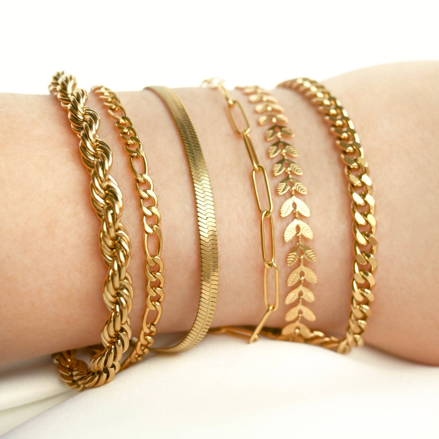 Gold Bracelets - Waterproof Thick Chain Bracelets