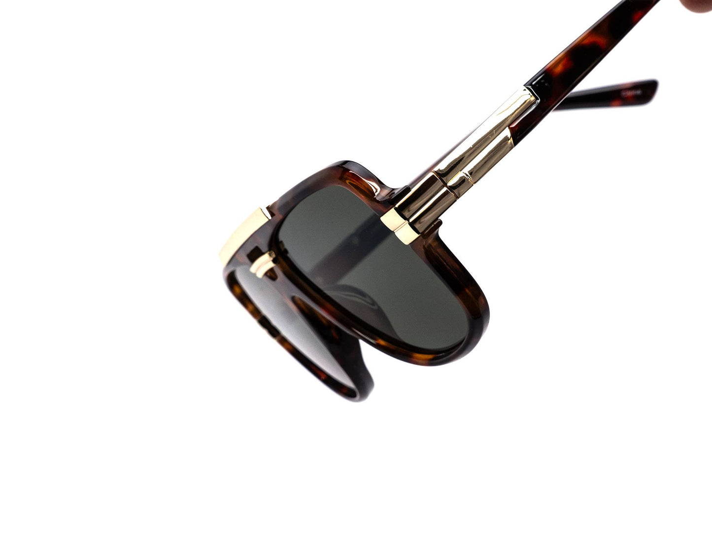 Retro Metal Brow Bar Shield Aviator Sunglasses