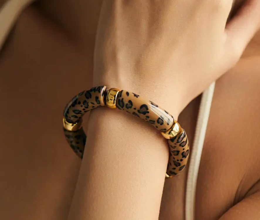 Metal Splicing Print Irregular Bracelets