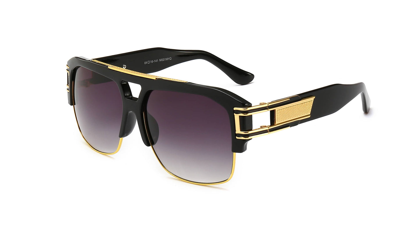 Men's Big Lens Square Sunglasses Assorted 12 Pack
