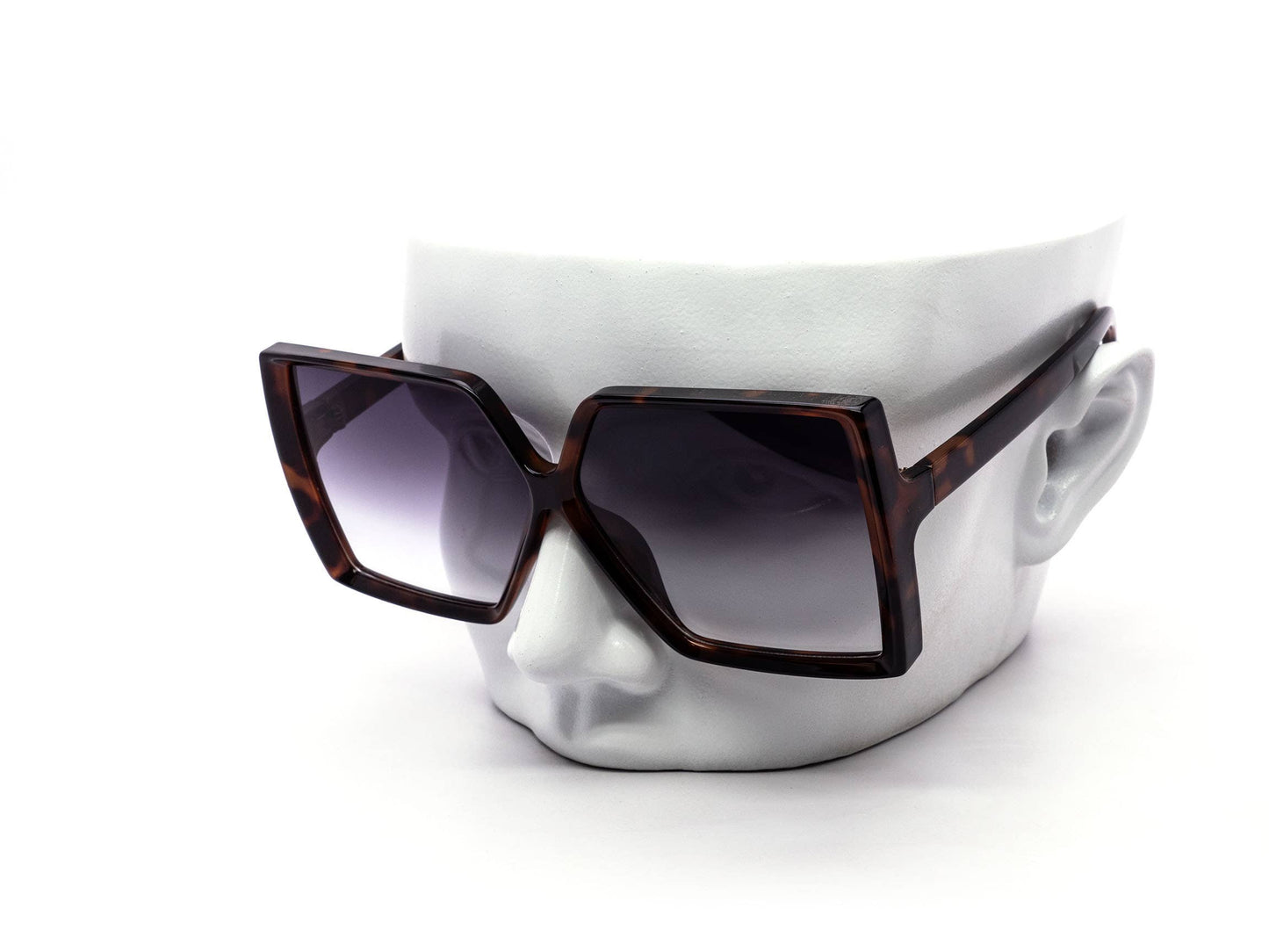 Oversized Retro Super Square Gradient Lens Sunglasses