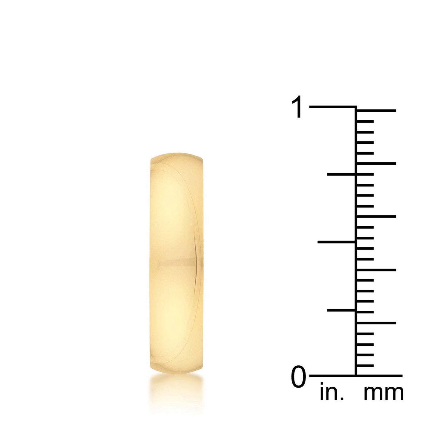 5 Mm Ipg Gold Stainless Steel Band