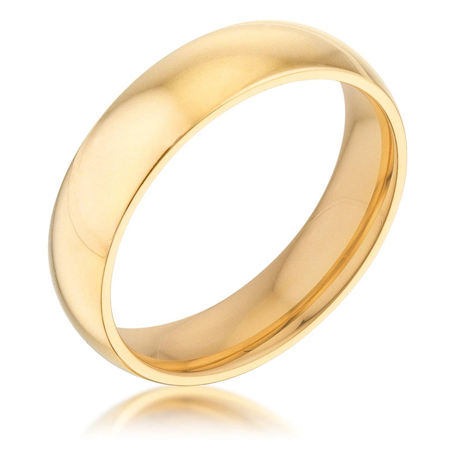 5 Mm Ipg Gold Stainless Steel Band