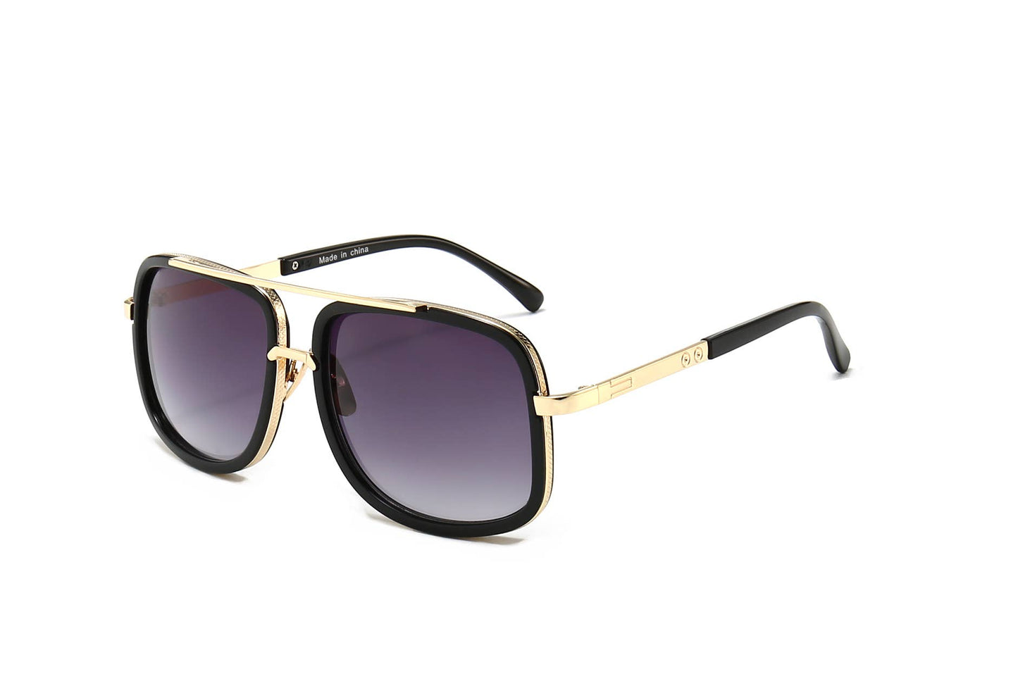 Men's Fashion Sunglasses Big Size Rectangle Aviation 12 Pack