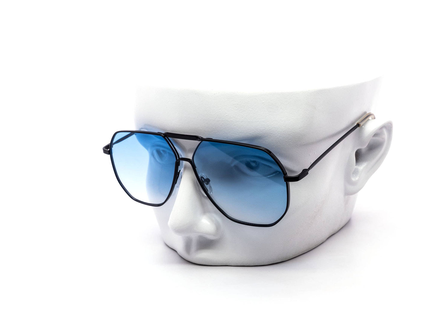 Modern Angled Aviator Sunglasses