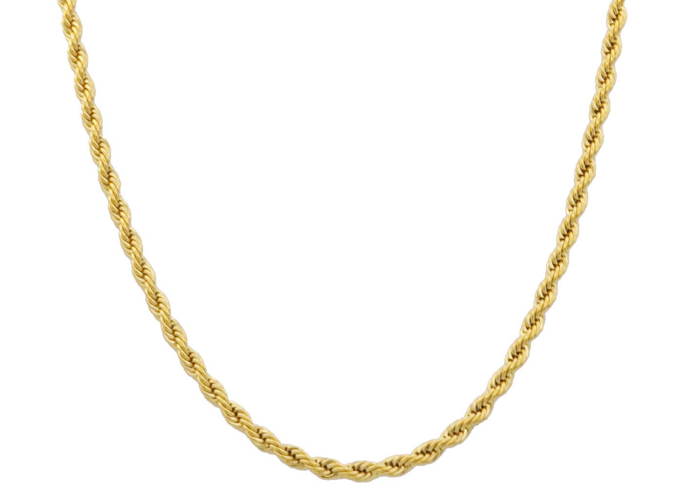 Gold & Silver Stainless Steel Rope Chain Necklaces