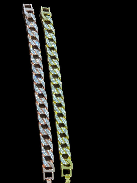 Pulseras cubanas VVS Iced Out