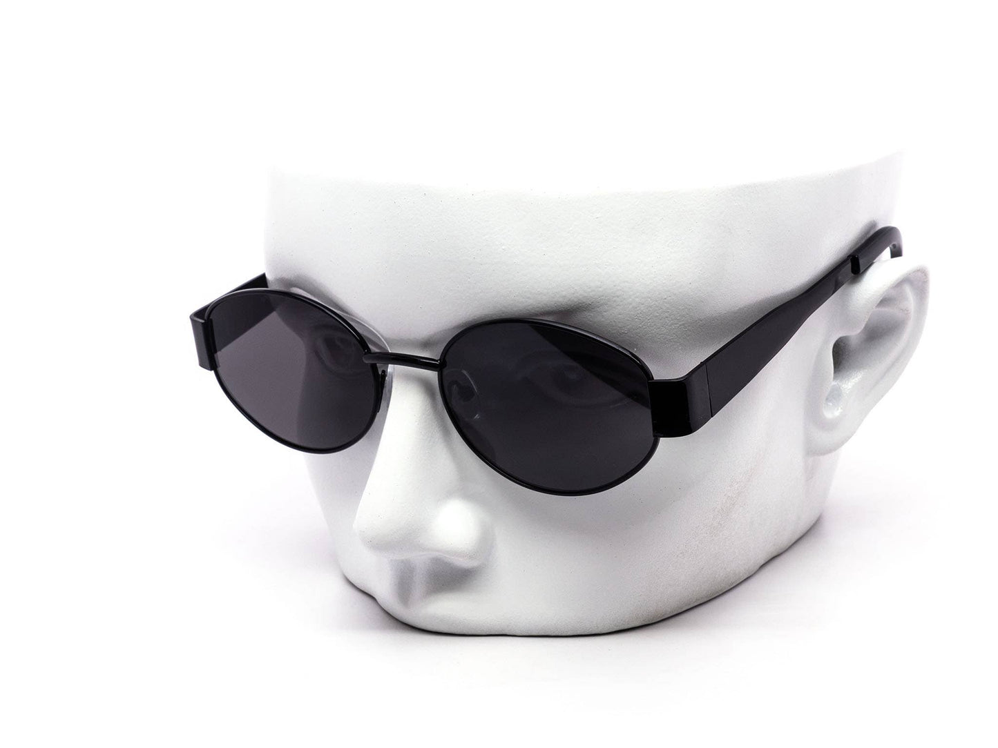 Semi-Oval Metal Temple Street Style Sunglasses