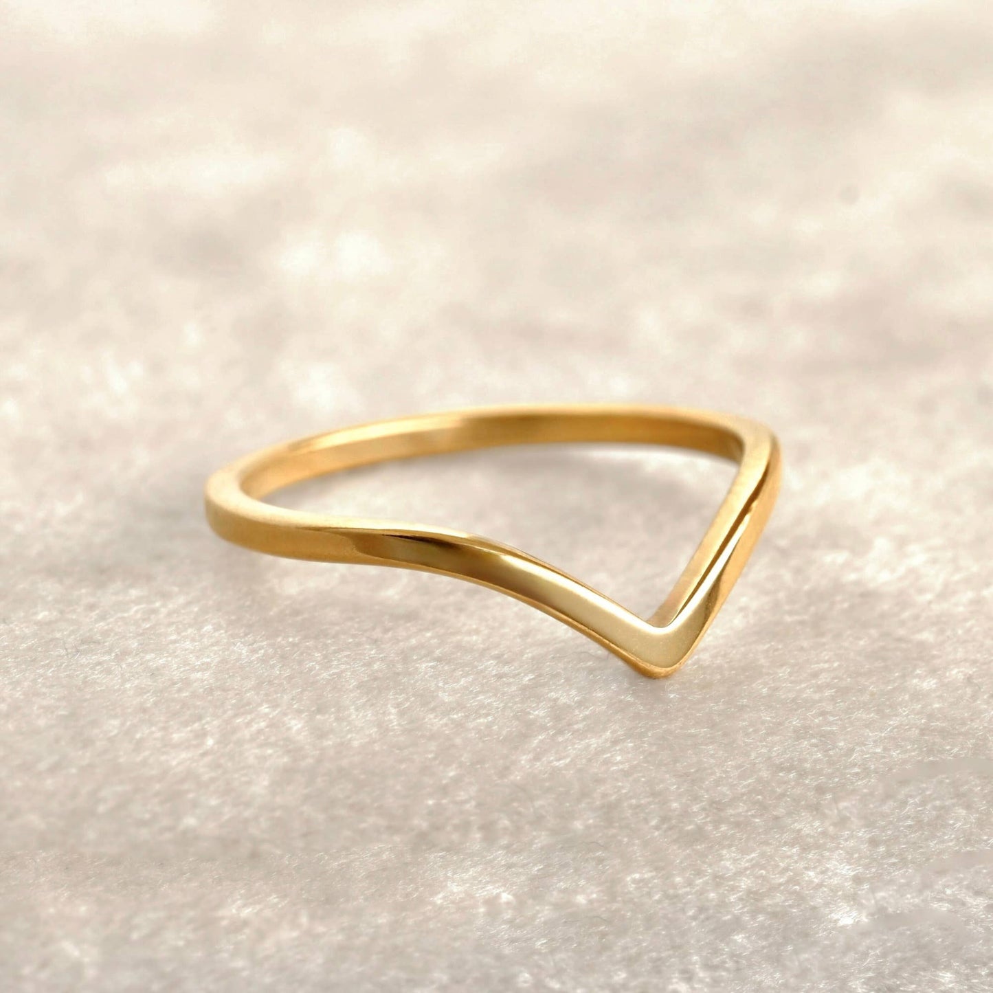 18k Gold Pvd Plated Rings - Stainless Steel Chunky Rings