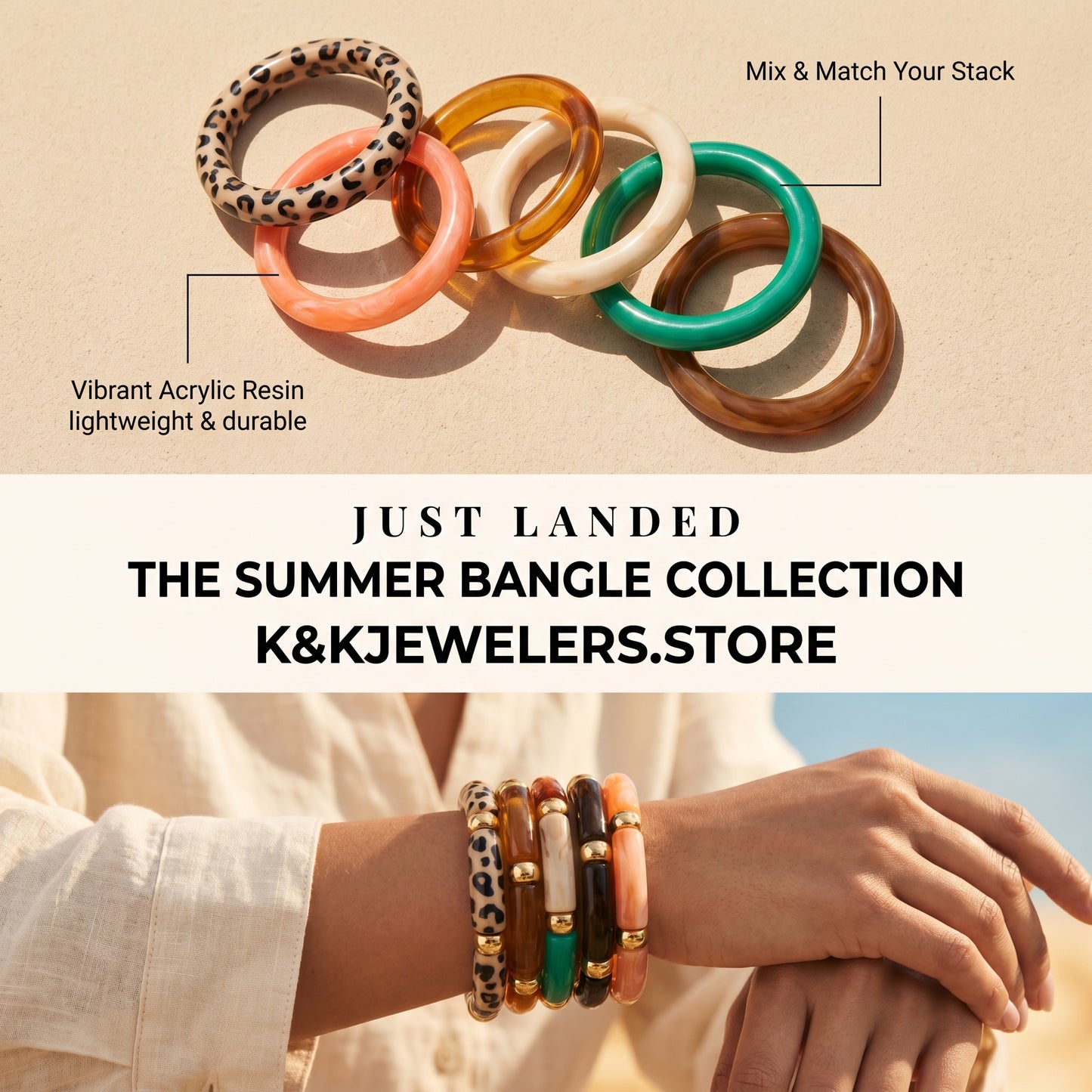 Metal Splicing Print Irregular Bracelets