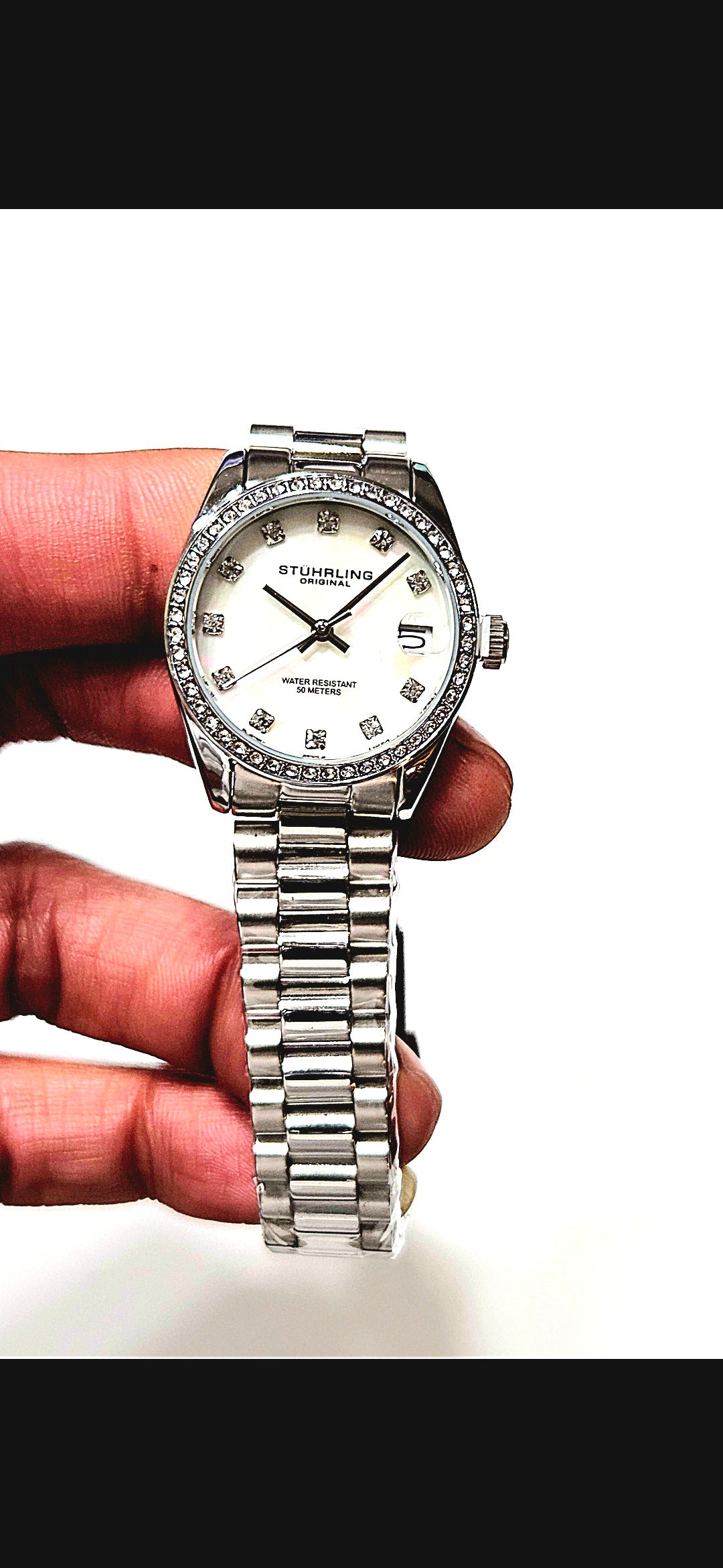Lineage Ladies Quartz 31mm Watch with Crystal Markers /MSRP $475